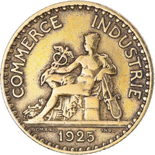 Moneta, Francia, Chambre de commerce, Franc, 1925, Paris, MB+, Alluminio-bronzo