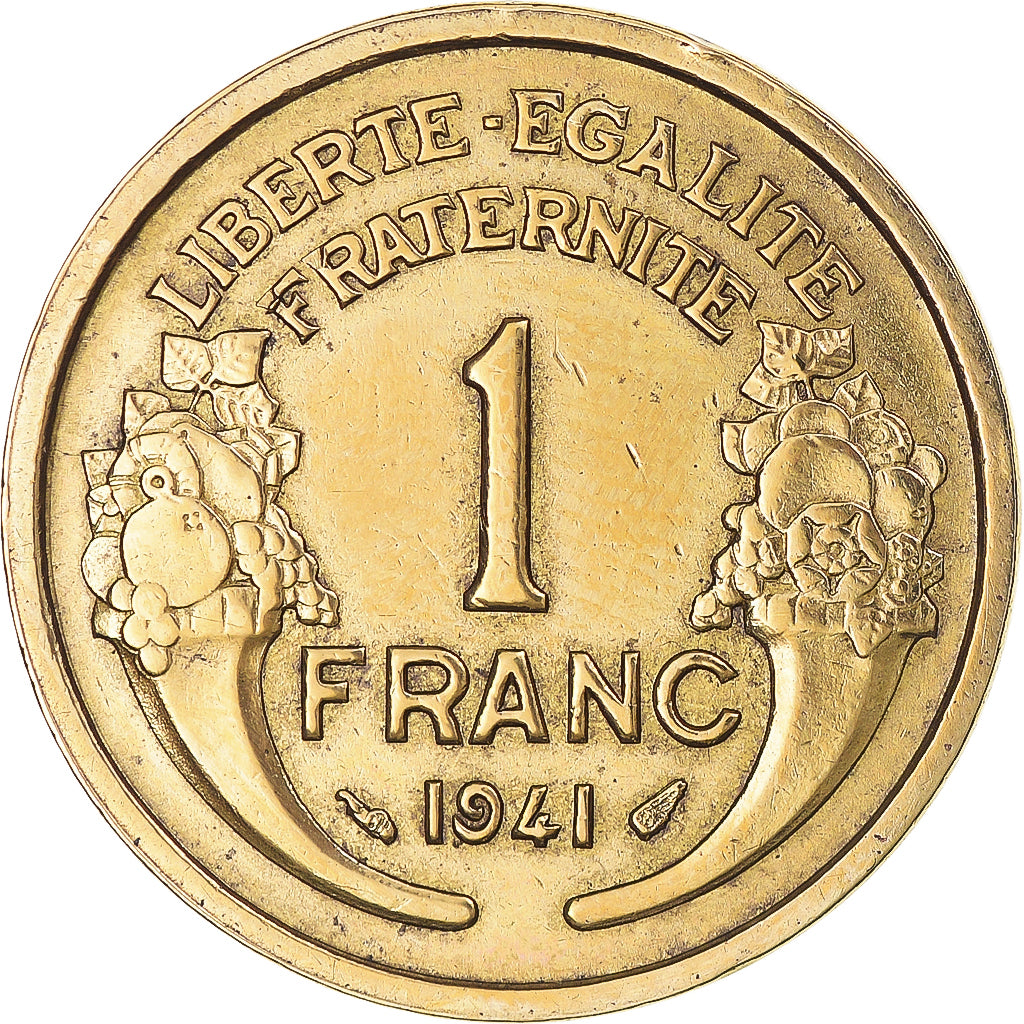 Coin, France, Morlon, Franc, 1941, VF(30-35), Aluminum-Bronze, KM:885