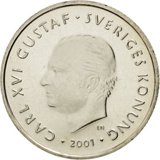 SWEDEN, Krona, 2001, Eskilstuna, KM #894, MS(63), Copper-Nickel, 25, 7.00