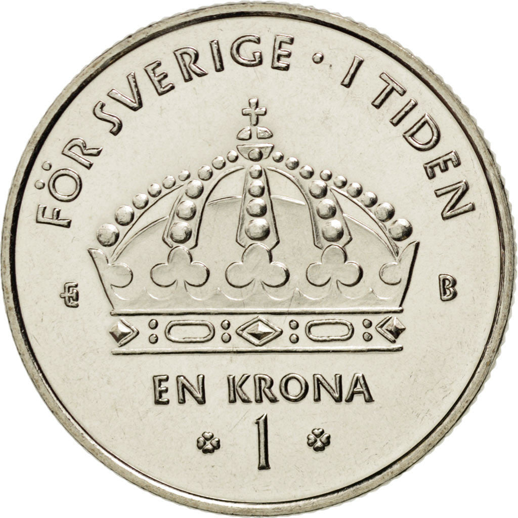 SWEDEN, Krona, 2001, Eskilstuna, KM #894, MS(63), Copper-Nickel, 25, 7.00