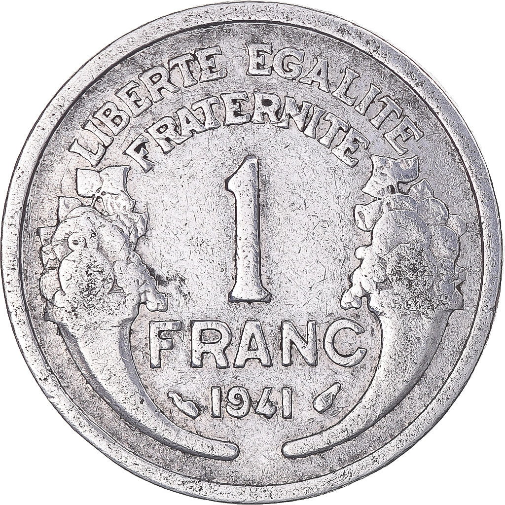 Monnaie, France, Morlon, Franc, 1941, Paris, TB, Aluminium, Gadoury:473