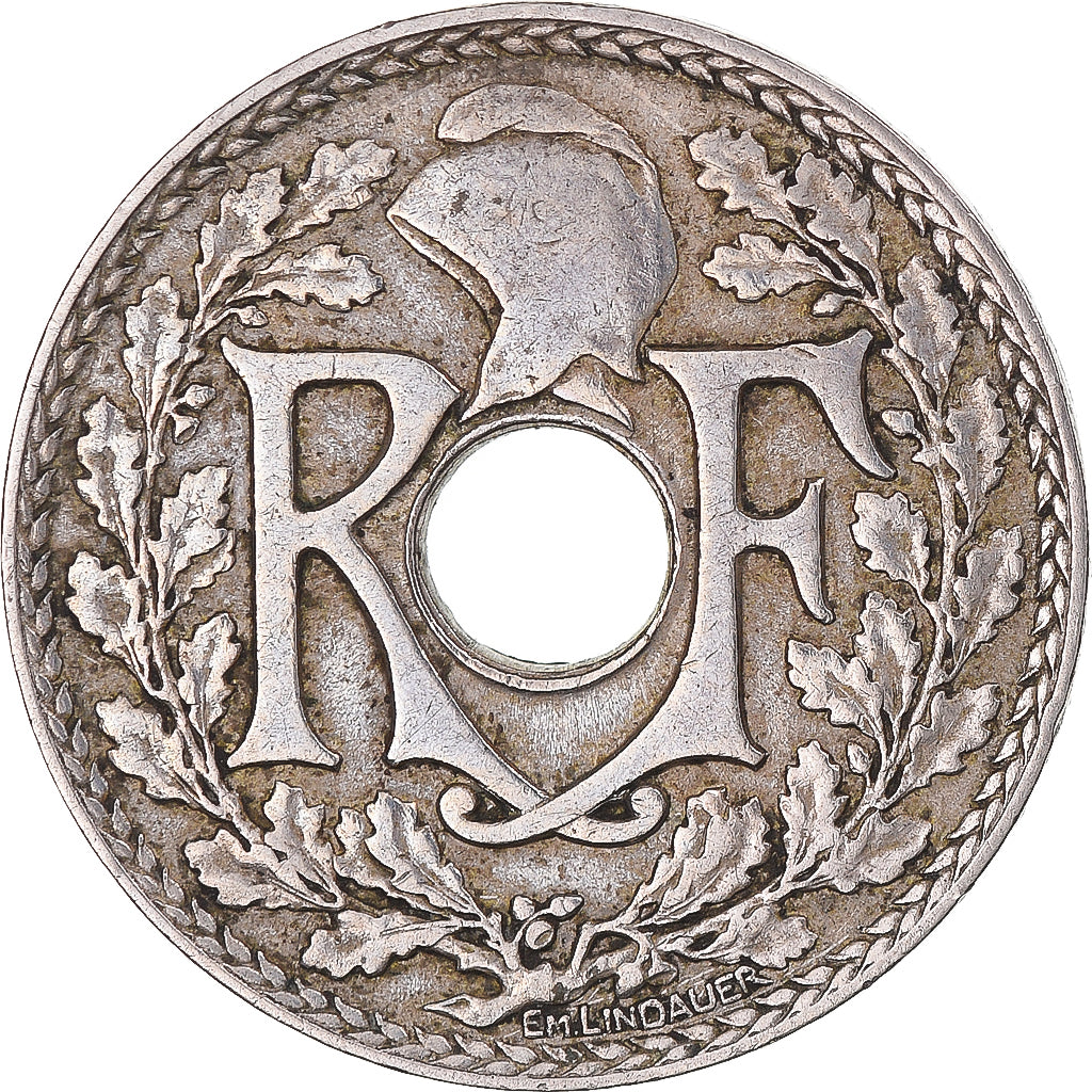 Coin, France, Lindauer, 25 Centimes, 1919, EF(40-45), Copper-nickel, KM:867a
