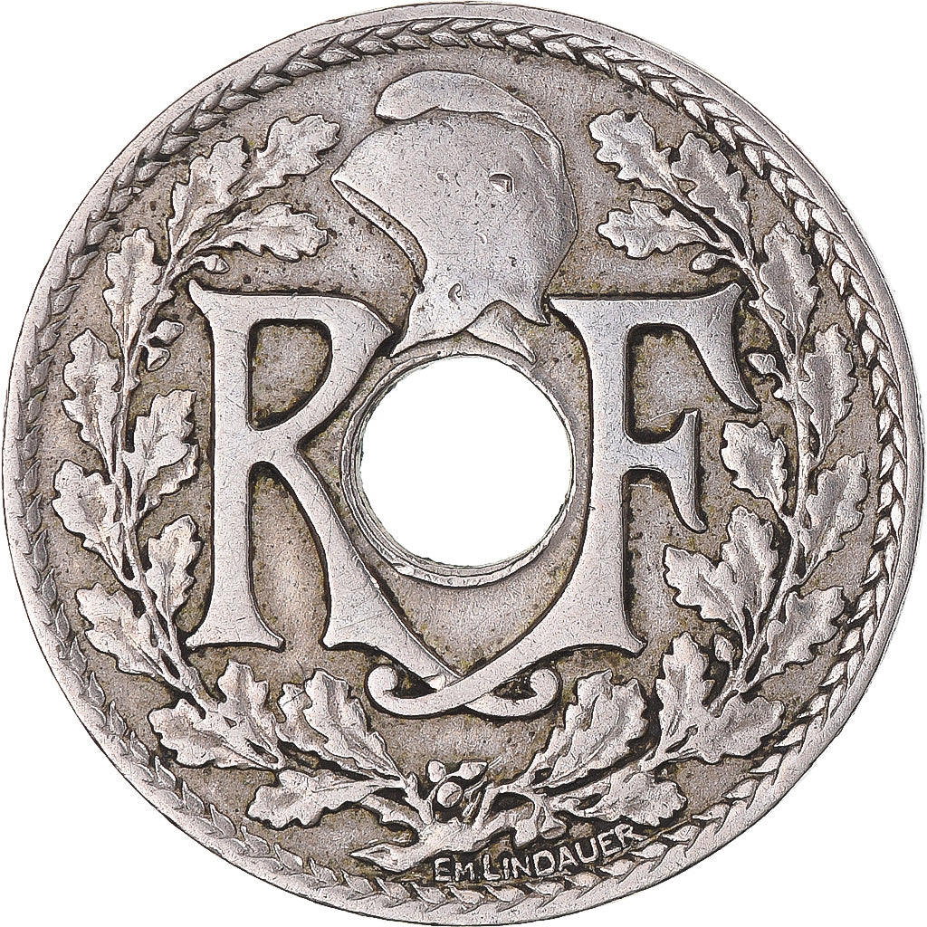 Coin, France, Lindauer, 25 Centimes, 1918, EF(40-45), Copper-nickel, KM:867a