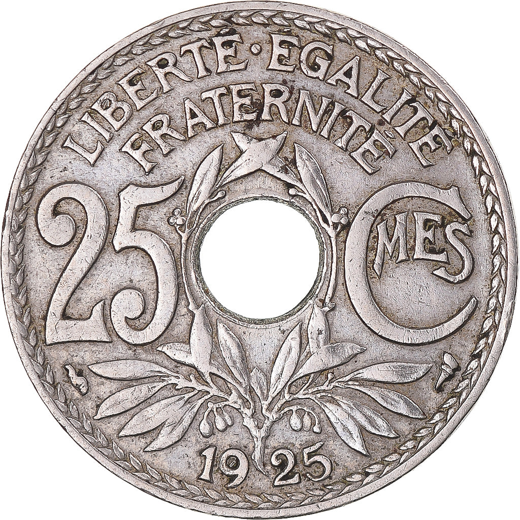 Coin, France, Lindauer, 25 Centimes, 1925, EF(40-45), Copper-nickel, KM:867a
