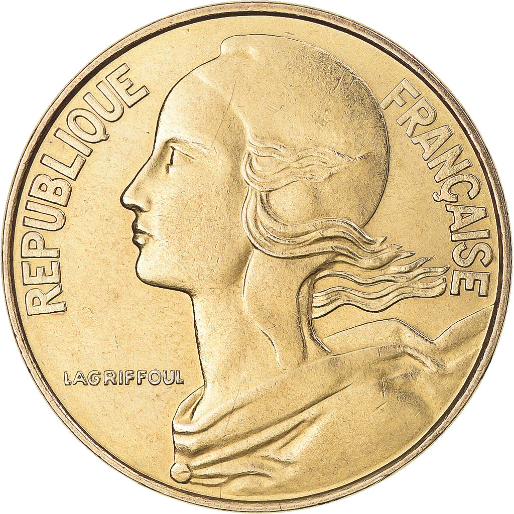 Moneta, Francja, Marianne, 20 Centimes, 1976, Paris, AU(55-58), Aluminium-Brąz