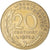 Munten, Frankrijk, Marianne, 20 Centimes, 1975, Paris, ZF, Aluminum-Bronze