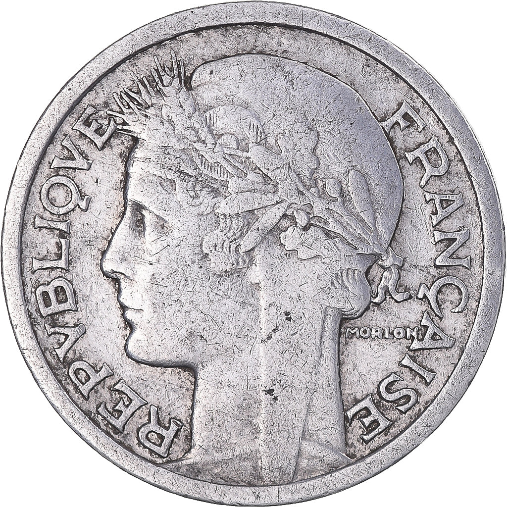 Moeda, França, Morlon, Franc, 1946, Paris, VF(30-35), Alumínio, KM:885a.1