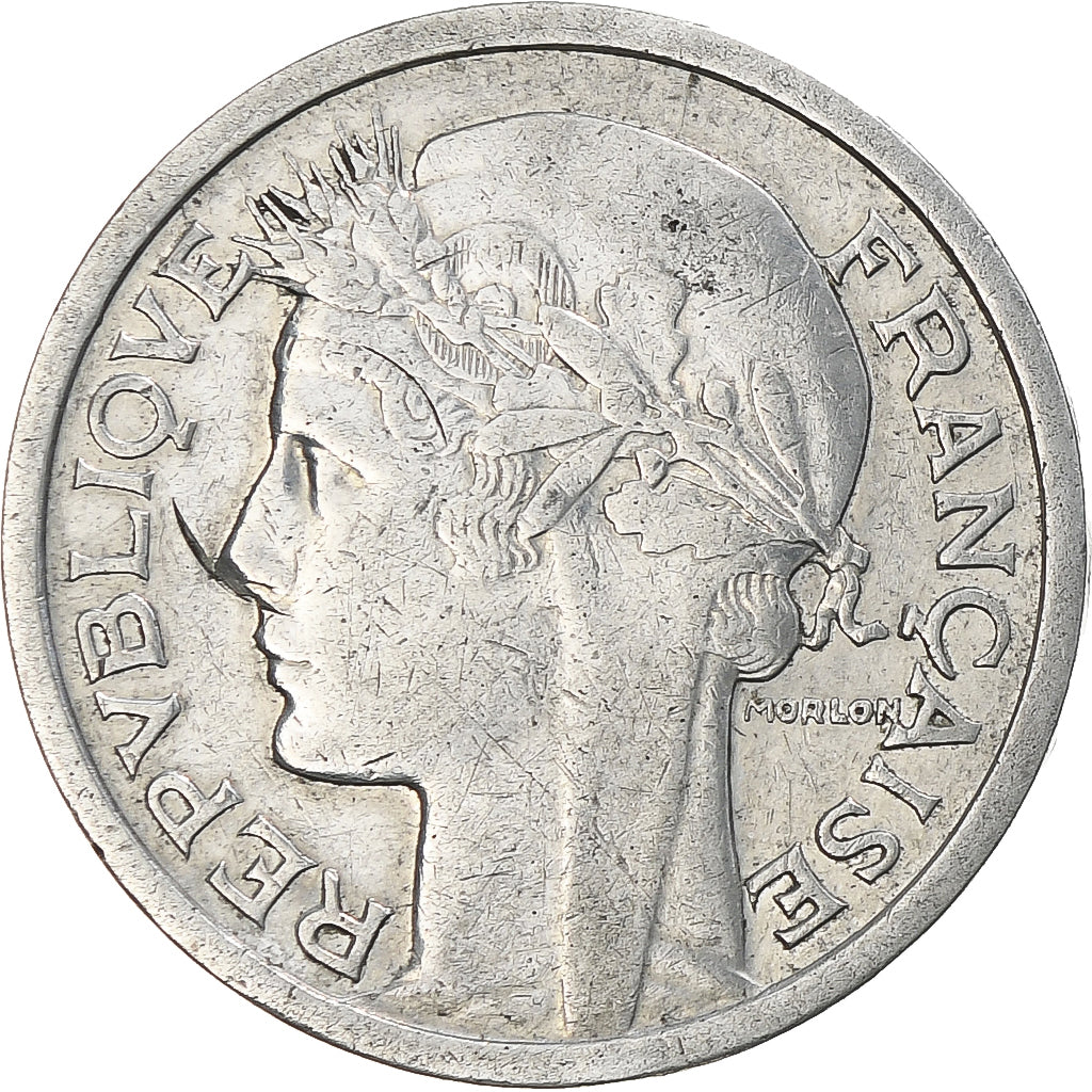 Moneda, Francia, Morlon, Franc, 1957, Paris, BC+, Aluminio, KM:885a.1