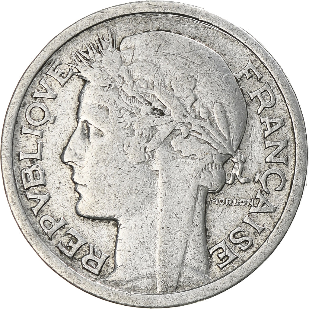 Moneta, Francja, Morlon, Franc, 1950, VF(20-25), Aluminium, KM:885a.1
