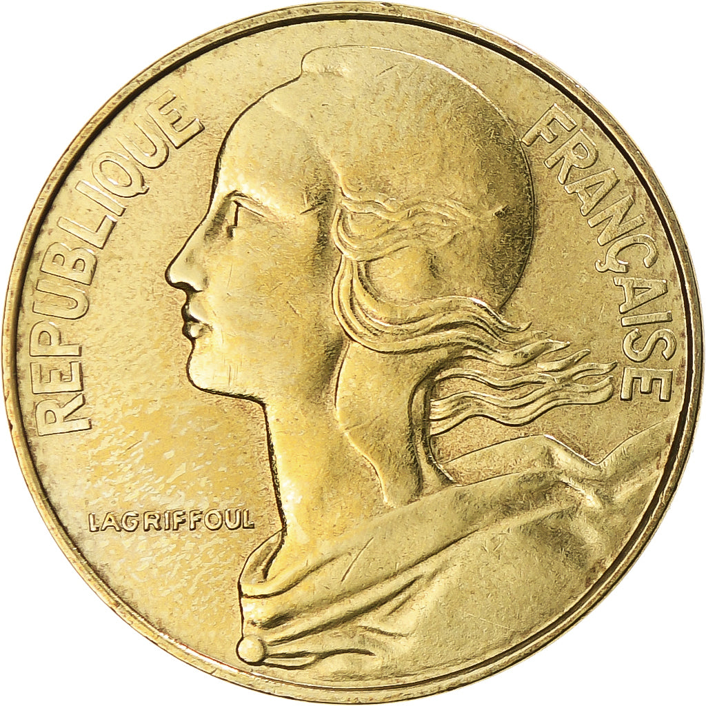 Munten, Frankrijk, Marianne, 20 Centimes, 1973, Paris, ZF, Aluminum-Bronze