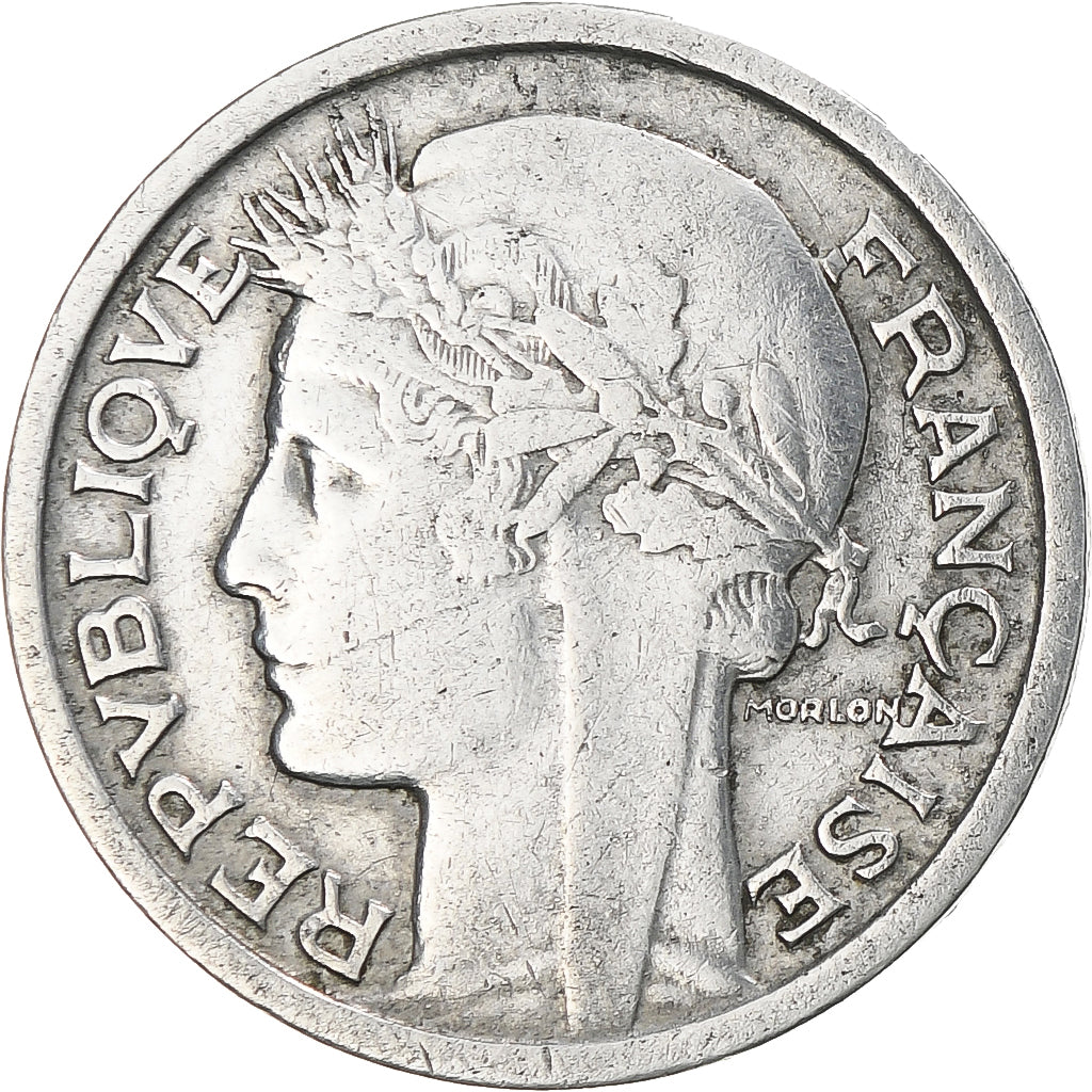 Moneta, Francja, Morlon, Franc, 1946, Beaumont - Le Roger, VF(30-35), Aluminium