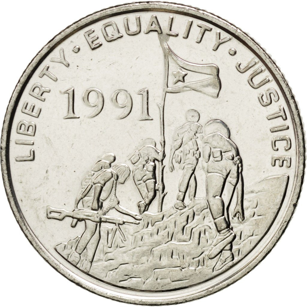 ERITREA, 100 Cents, 1997, KM #48, MS(63), Nickel Clad Steel, 26.2, 10.25