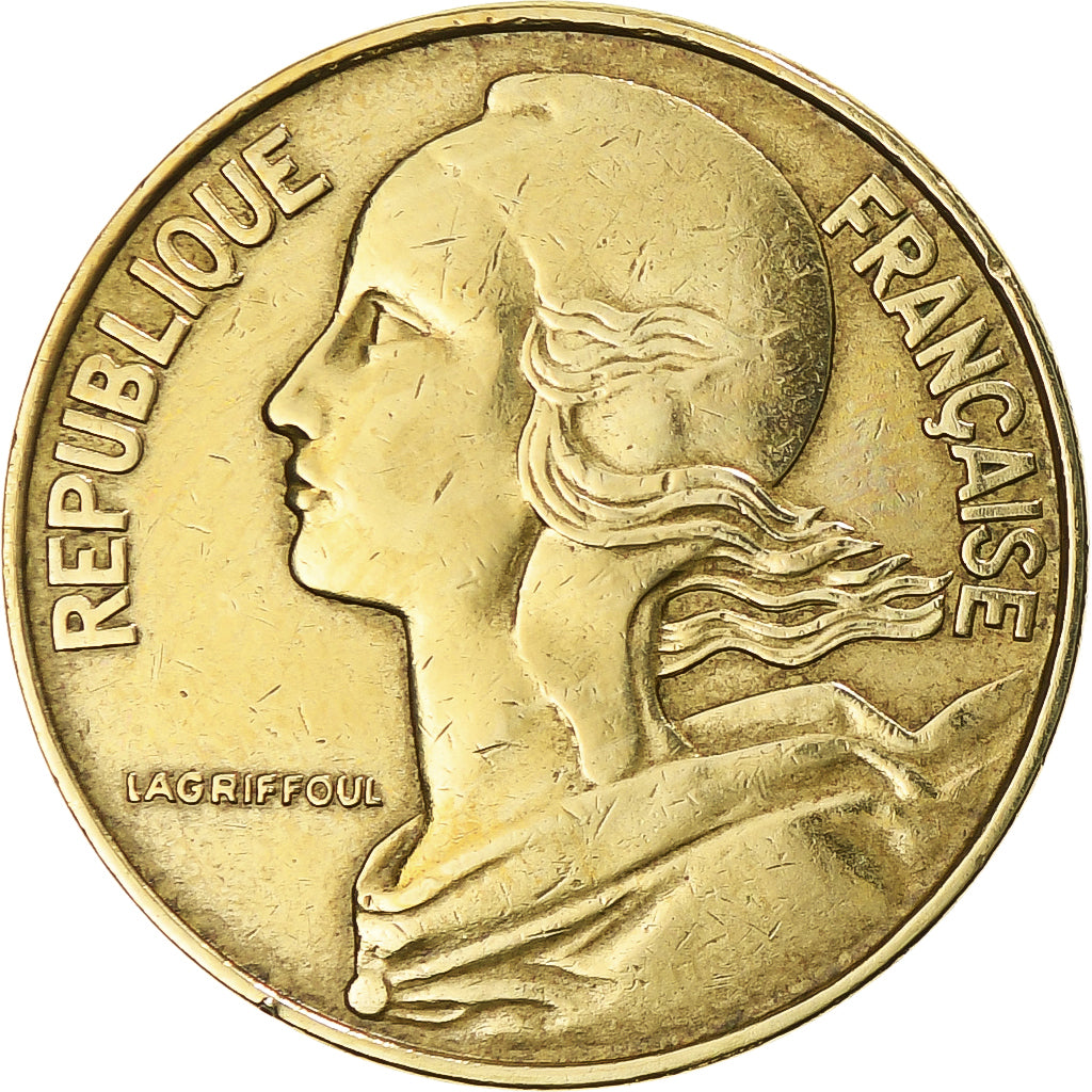 Munten, Frankrijk, Marianne, 20 Centimes, 1966, Paris, ZF, Aluminum-Bronze