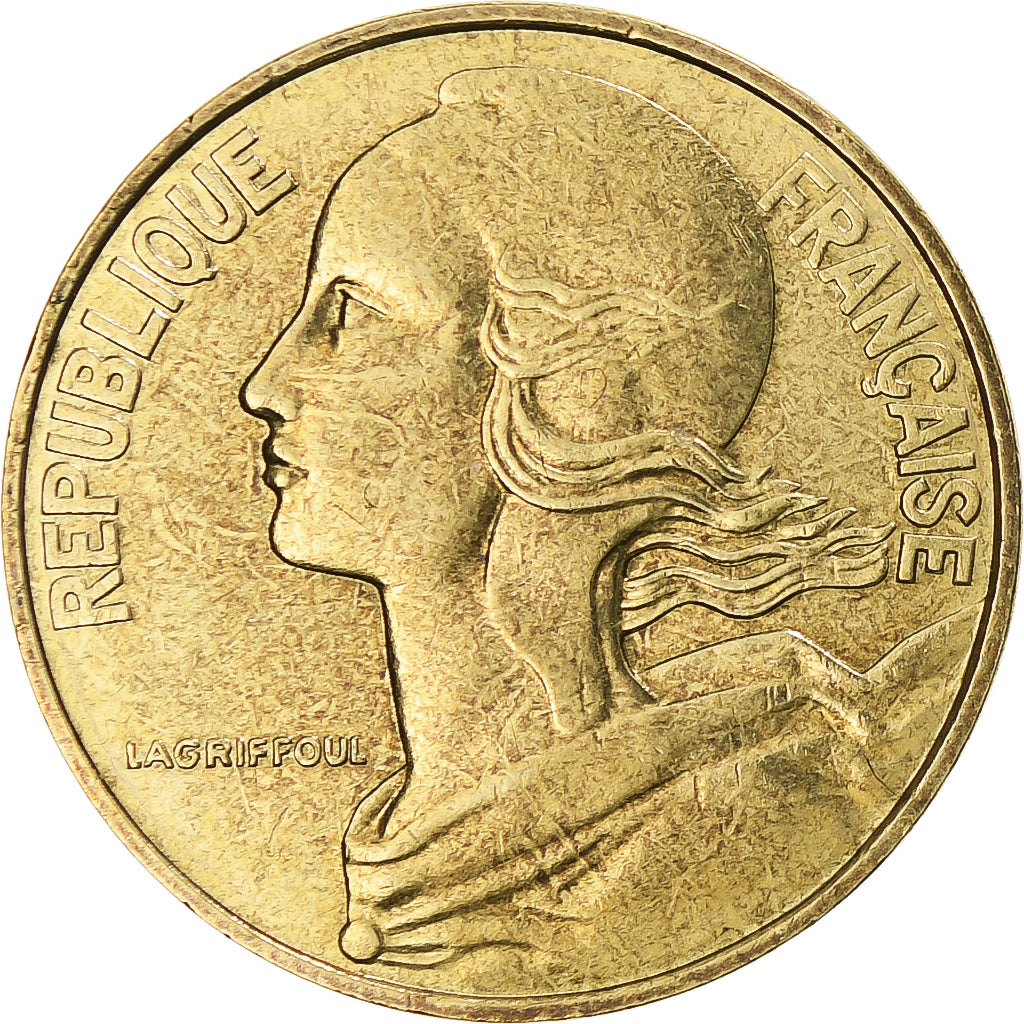 Moneta, Francja, Marianne, 20 Centimes, 1983, Paris, AU(50-53), Aluminium-Brąz