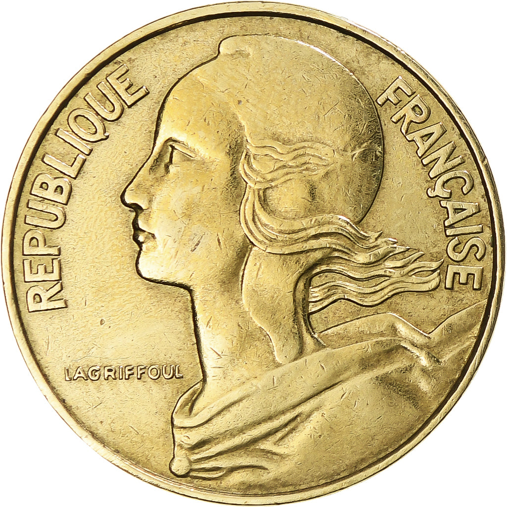 Moneta, Francja, Marianne, 20 Centimes, 1968, Paris, EF(40-45), Aluminium-Brąz