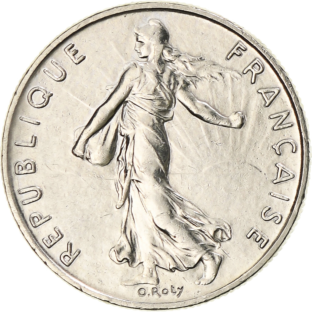 Moneda, Francia, Semeuse, 1/2 Franc, 1986, Paris, EBC+, Níquel, KM:931.1