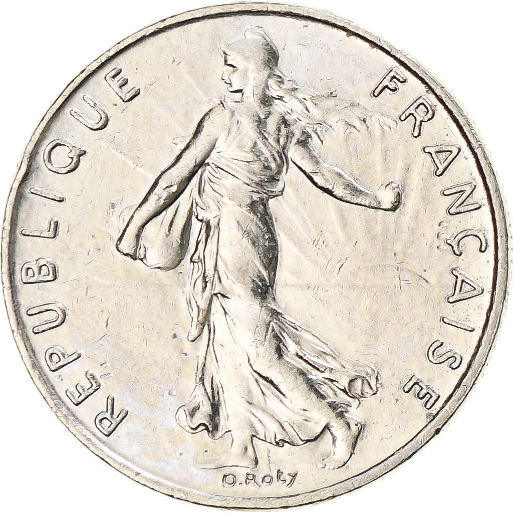 Moneda, Francia, Semeuse, 1/2 Franc, 1996, MBC, Níquel, KM:931.2, Gadoury:429