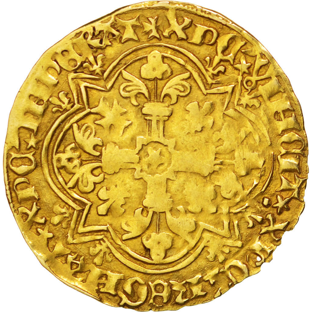 FRANCE, Agnel d'or, Montpellier, EF(40-45), Gold, Duplessy #372B, 2.55