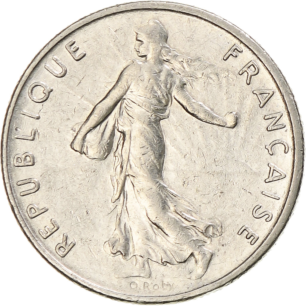 Moneta, Francja, Semeuse, 1/2 Franc, 1967, Paris, EF(40-45), Nikiel, KM:931.1