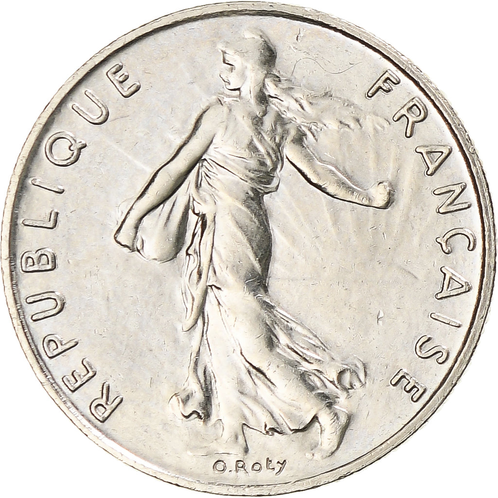 Munten, Frankrijk, Semeuse, 1/2 Franc, 1997, Paris, ZF+, Nickel, KM:931.1