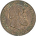 Moneta, Brazylia, Pedro II, 10 Reis, 1869, EF(40-45), Brązowy, KM:473