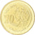 Moneta, Maroko, Mohammed VI, 10 Santimat, 2002, AU(55-58), Aluminium-Brąz