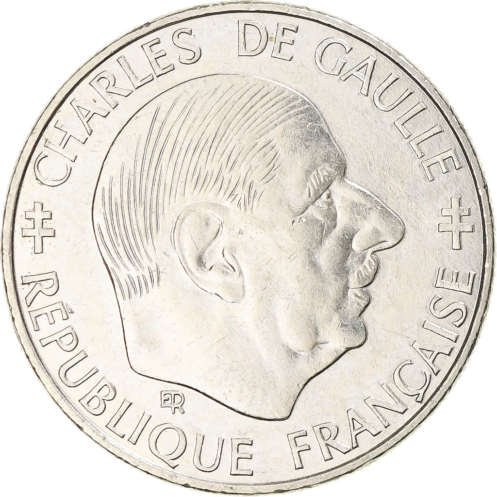 Munten, Frankrijk, Charles de Gaulle, Franc, 1988, Paris, PR, Nickel, KM:963