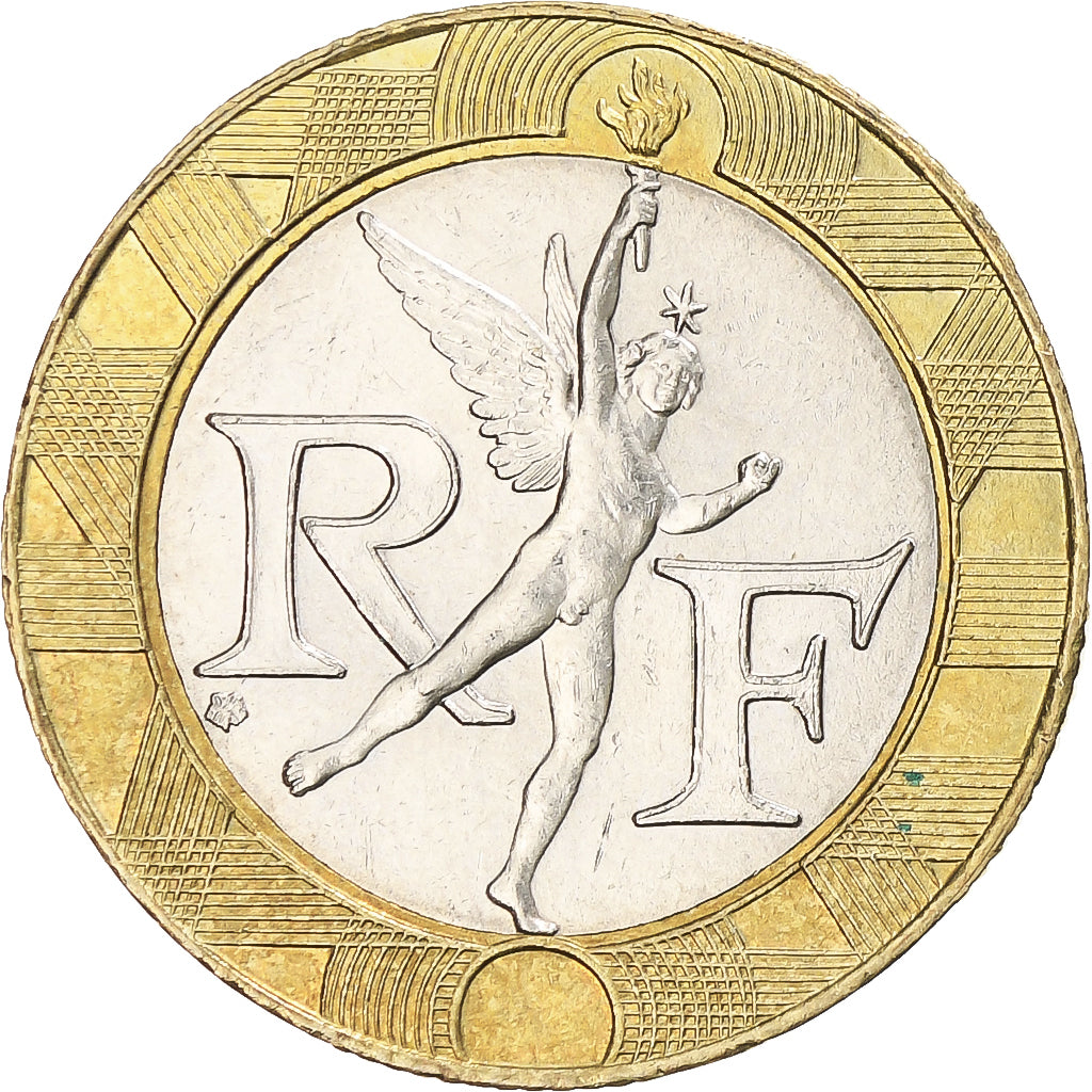 Coin, France, Génie, 10 Francs, 2000, Paris, AU(50-53), Bi-Metallic, KM:964.1