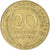 Moneta, Francja, Marianne, 20 Centimes, 1976, Paris, EF(40-45), Aluminium-Brąz