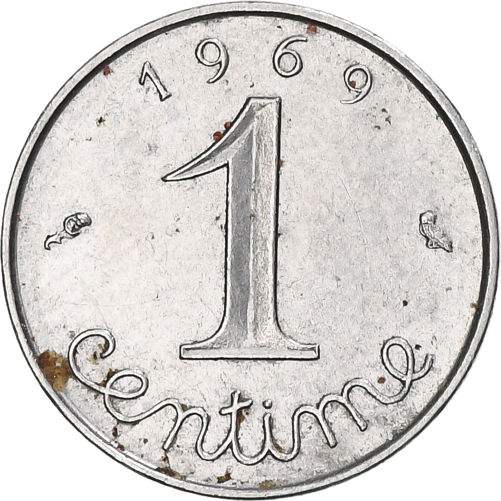 Coin, France, Épi, Centime, 1969, Paris, AU(50-53), Stainless Steel, KM:928