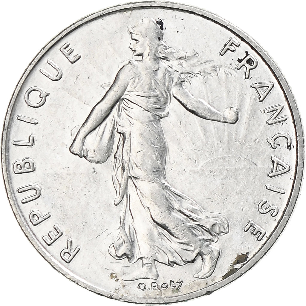 Munten, Frankrijk, Semeuse, 1/2 Franc, 2000, Paris, ZF, Nickel, KM:931.1, Le