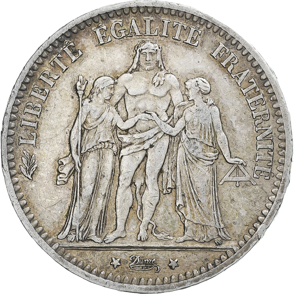 Coin, France, Hercule, 5 Francs, 1873, Paris, EF(40-45), Silver, KM:820.1