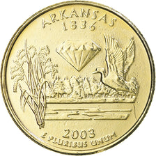 Moneda, Estados Unidos, Arkansas, Quarter, 2003, U.S. Mint, Philadelphia