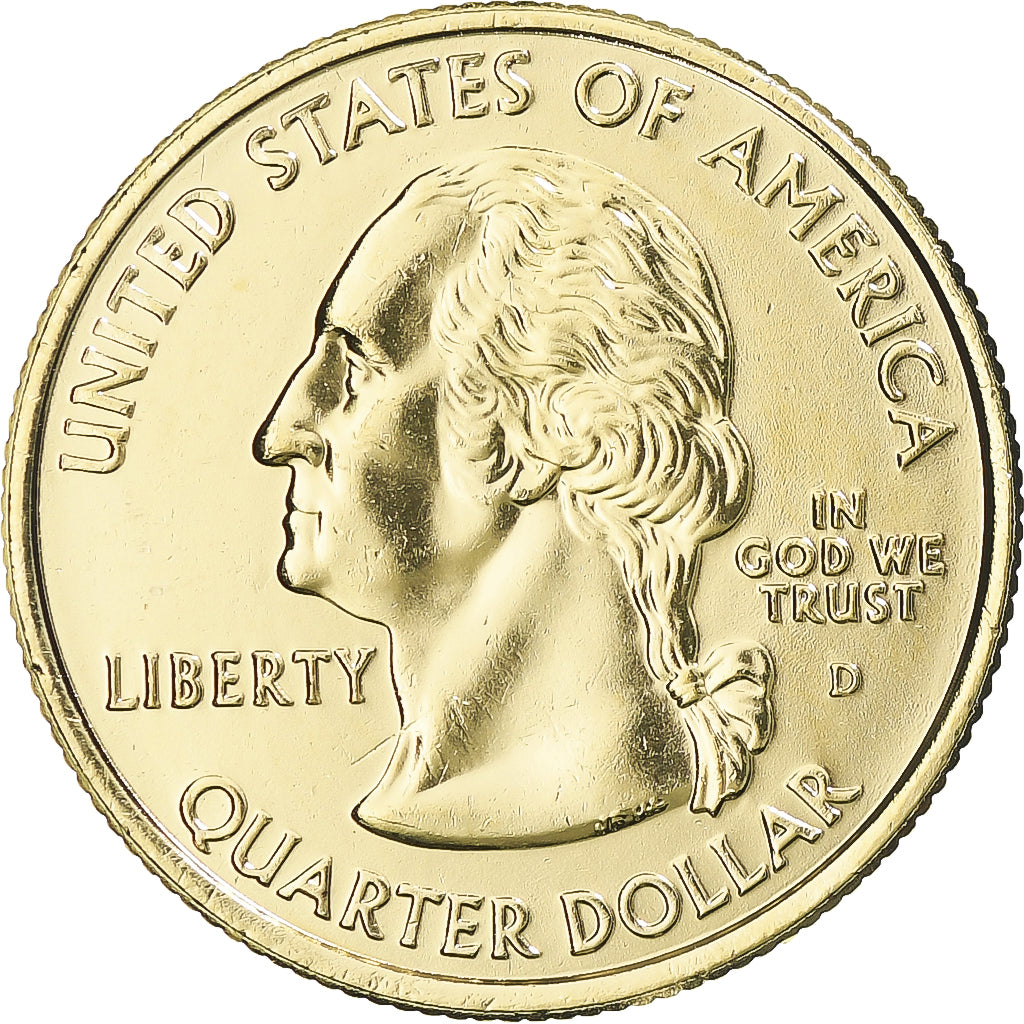 Munten, Verenigde Staten, Montana, Quarter, 2007, U.S. Mint, Denver, golden