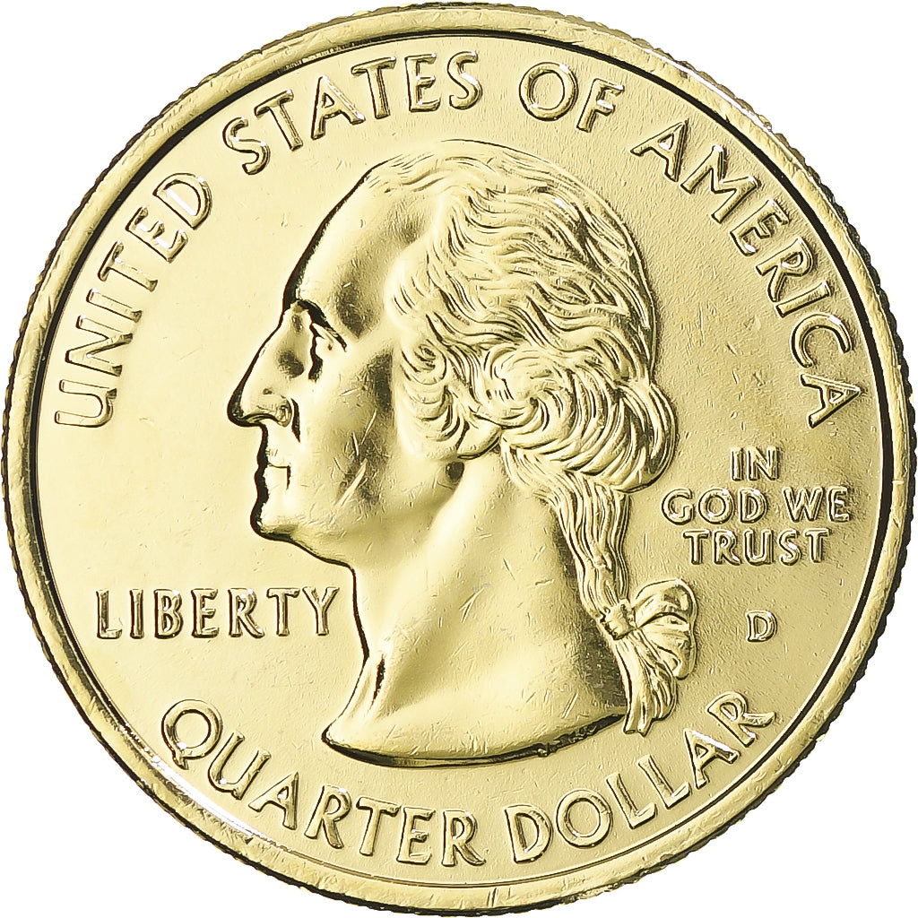 Coin, United States, Delaware, Quarter, 1999, U.S. Mint, Denver, golden, MS(63)