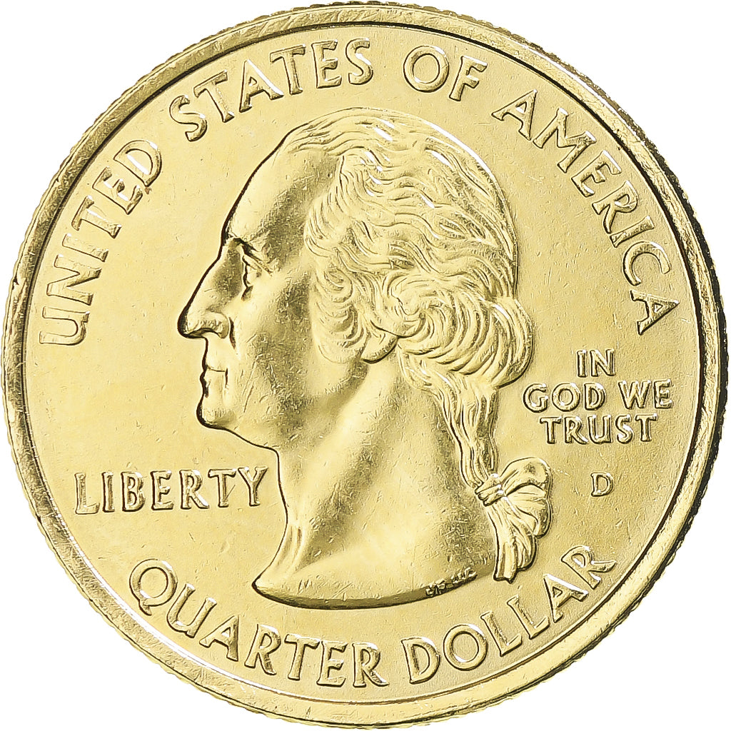 Munten, Verenigde Staten, New Hampshire, Quarter, 2000, U.S. Mint, Denver