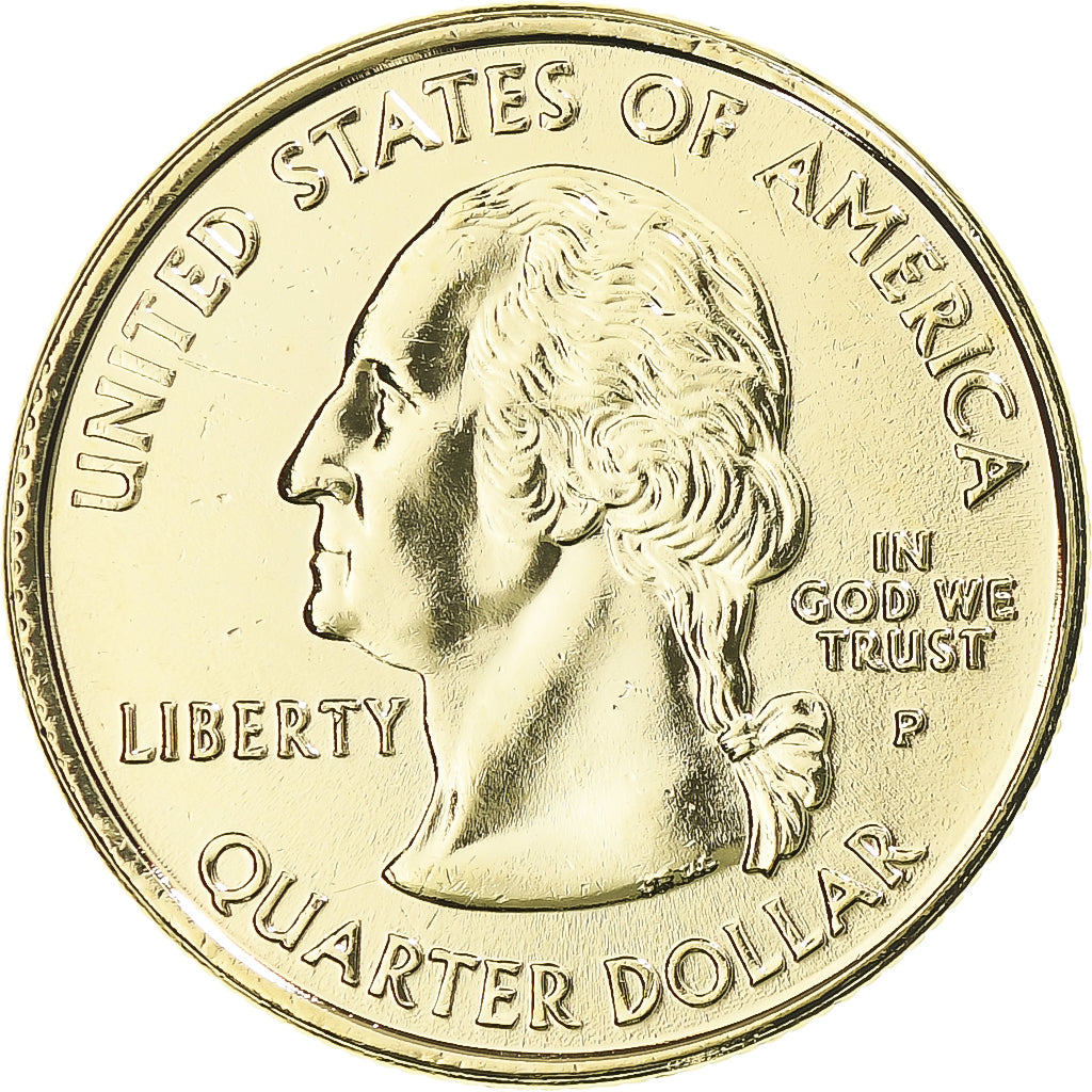 Moneta, Stati Uniti, Virginia, Quarter, 2000, U.S. Mint, Philadelphia, golden