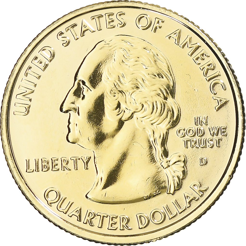 Munten, Verenigde Staten, Washington, Quarter, 2007, U.S. Mint, golden, UNC-
