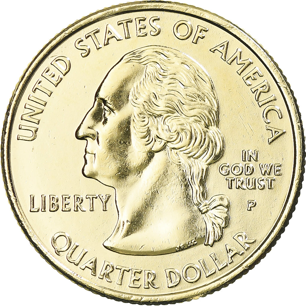 Moneta, Stati Uniti, Massachusetts, Quarter, 2000, U.S. Mint, Denver, golden
