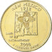Coin, United States, New Mexico, Quarter, 2008, U.S. Mint, Dahlonega, golden