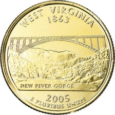 Munten, Verenigde Staten, West Virginia, Quarter, 2005, U.S. Mint, Philadelphia