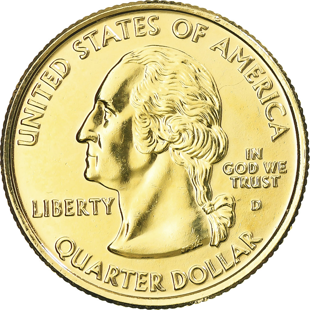 Munten, Verenigde Staten, Nevada, Quarter, 2006, U.S. Mint, Denver, golden