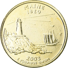 Coin, United States, Quarter, 2003, U.S. Mint, Philadelphia, golden, MS(63)