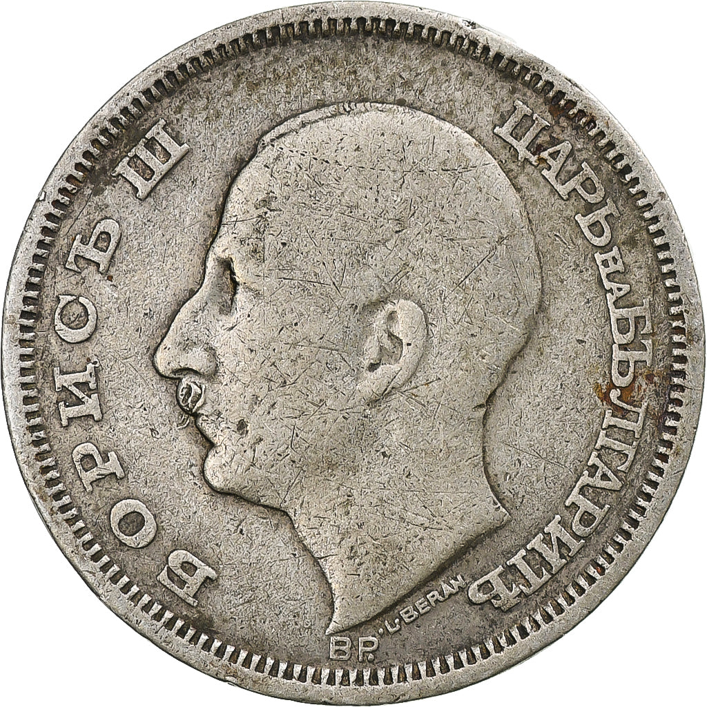 Munten, Bulgarije, 50 Leva, 1930, Budapest, Hungary, FR, Zilver, KM:42