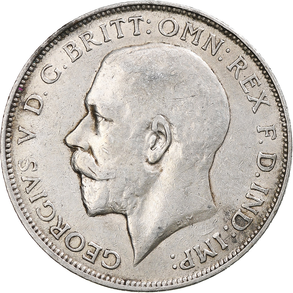 Munten, Groot Bretagne, George V, Florin, Two Shillings, 1916, ZF+, Zilver