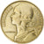 Moeda, França, Marianne, 20 Centimes, 1967, Paris, VF(20-25), Alumínio-Bronze