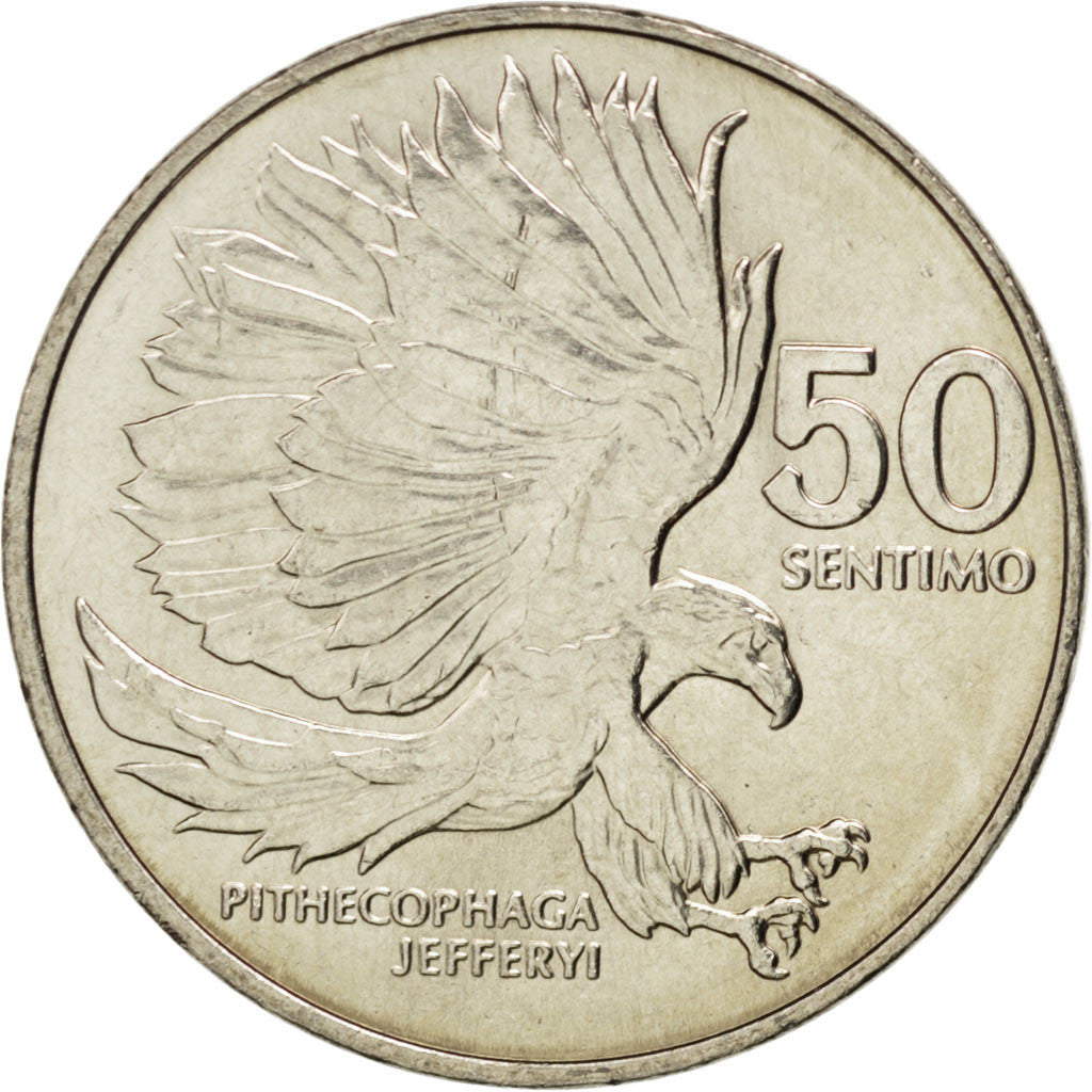 PHILIPPINES, 50 Sentimos, 1987, KM #242.1, MS(63), Copper-Nickel, 25, 6.18