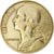 Moneda, Francia, Marianne, 20 Centimes, 1968, Paris, BC+, Aluminio - bronce