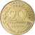 Moeda, França, Marianne, 20 Centimes, 2000, Paris, MS(60-62), Alumínio-Bronze
