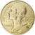 Moneta, Francja, Marianne, 20 Centimes, 1979, Paris, VF(30-35), Aluminium-Brąz